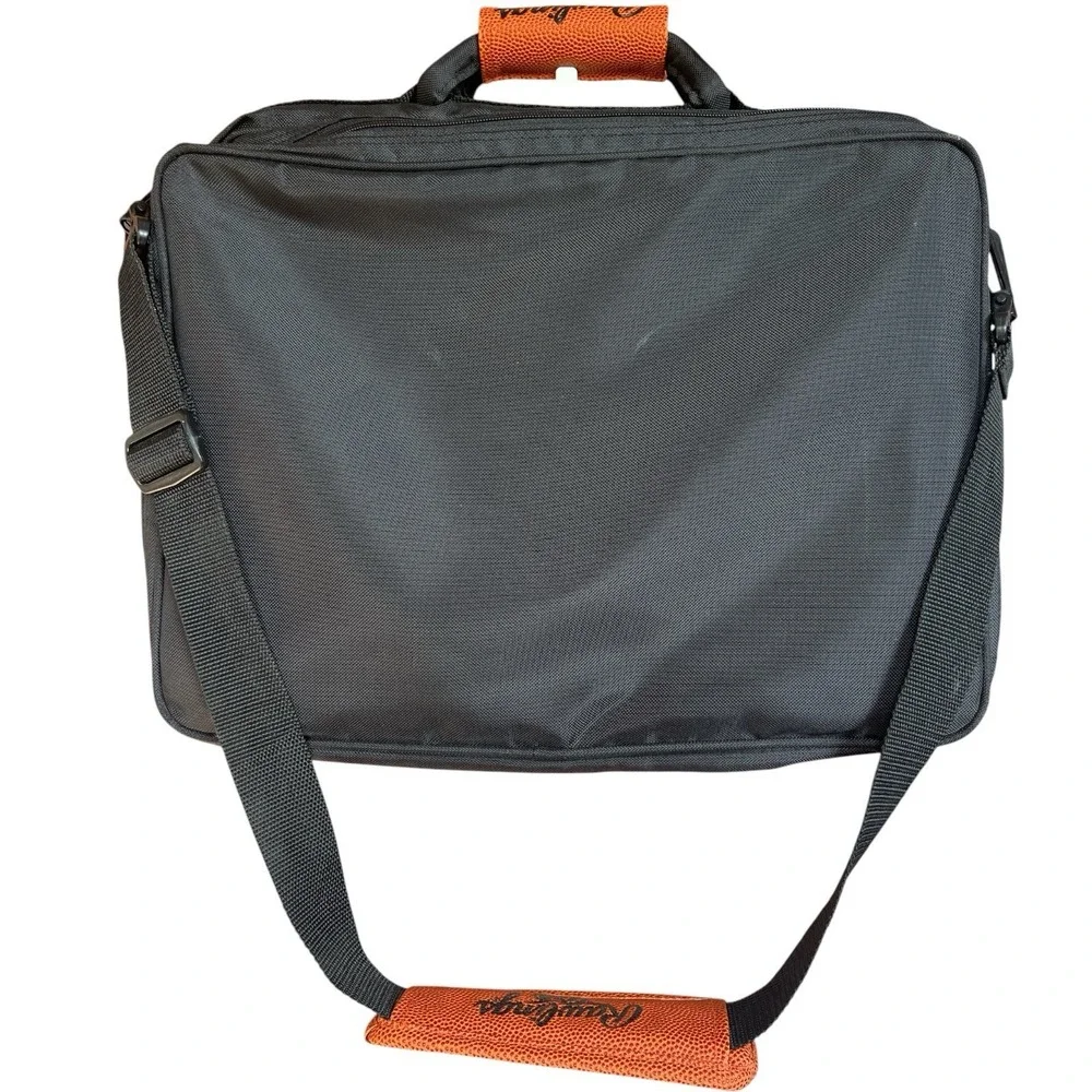 VTG Rawlings NCAA Basketball Messenger Laptop Briefcase Shoulder Bag Orange EUC